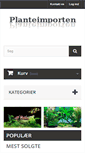 Mobile Screenshot of planteimporten.dk